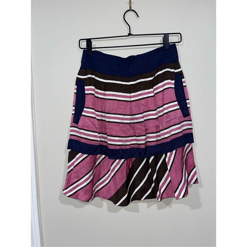 NWT by Anthropologie Ellery Stripe Skirt Size 4 - Picture 2 of 4